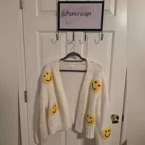 Smiley Face Knitted Sweater